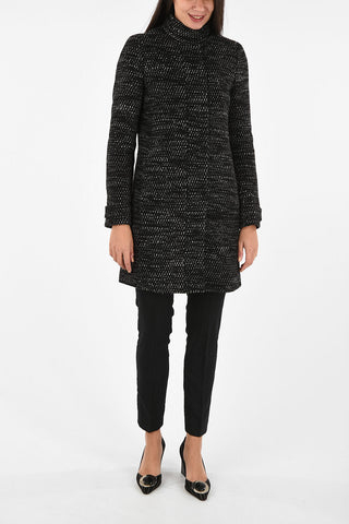 ARMANI JEANS Boucle' Snap Button Coat