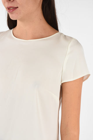 COLLEZIONI Silk Blouse with Back Closure