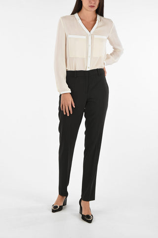 COLLEZIONI Virgin Wool Single Pleat Pants