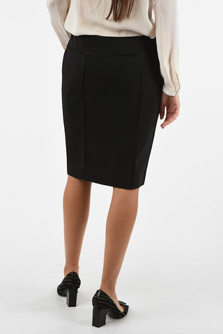 ARMANI JEANS Split-Back Hem Knee Length Pencil Skirt