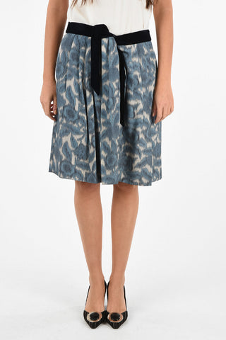 COLLEZIONI Cheetah-Print Knee Length Circle Skirt