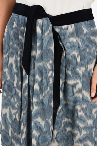 COLLEZIONI Cheetah-Print Knee Length Circle Skirt