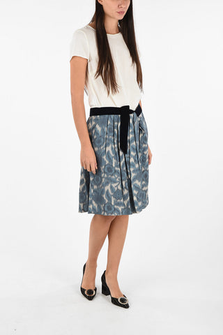 COLLEZIONI Cheetah-Print Knee Length Circle Skirt
