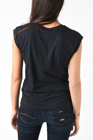 ARMANI JEANS Crew-Neck T-shirt with Embossed