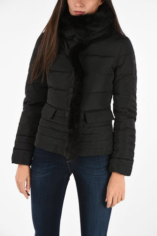 ARMANI JEANS DOWN Faux Fur Insert Down Jacket