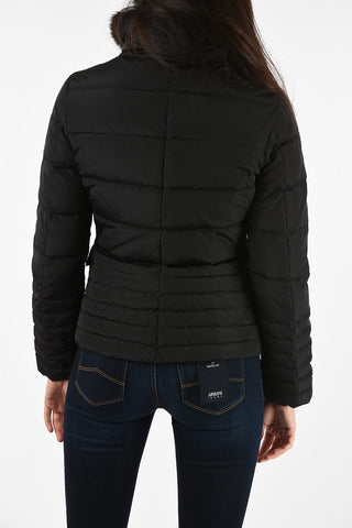 ARMANI JEANS DOWN Faux Fur Insert Down Jacket