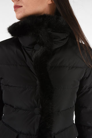 ARMANI JEANS DOWN Faux Fur Insert Down Jacket