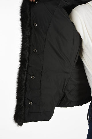 ARMANI JEANS DOWN Faux Fur Insert Down Jacket