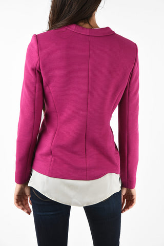 COLLEZIONI Ribbed 1-Button Blazer