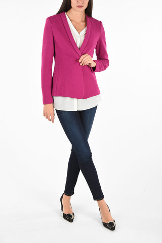 COLLEZIONI Ribbed 1-Button Blazer