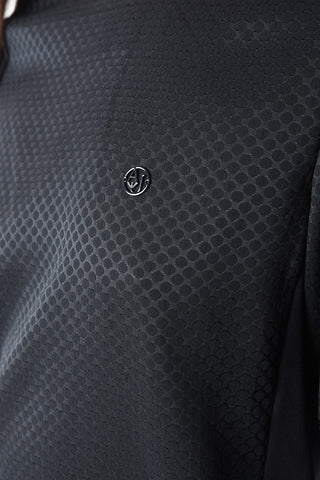 ARMANI JEANS Polka Dots Asymmetric Top with Back Closure