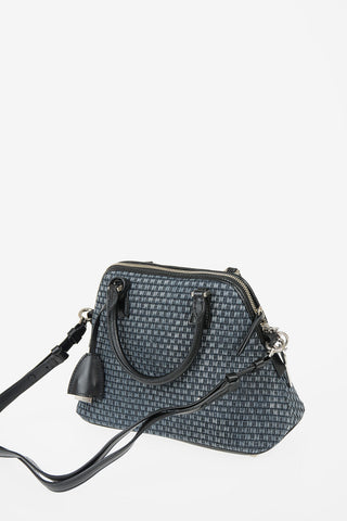 MM11 Borsa in Denim Intrecciato
