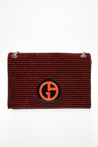 GIORGIO ARMANI silk Shoulder bag with logo