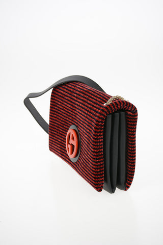 GIORGIO ARMANI silk Shoulder bag with logo