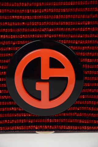 GIORGIO ARMANI silk Shoulder bag with logo