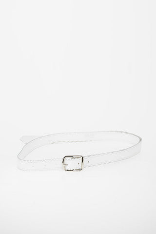 MM6 20mm Leather Slim Belt
