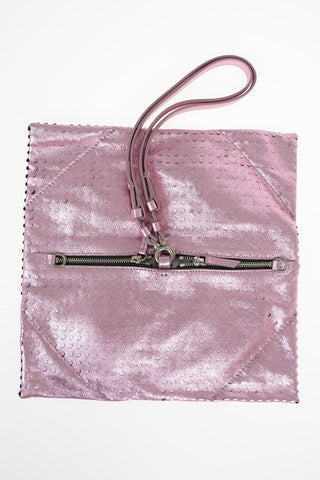 MM11 Metallic Leather Shoulder Bag