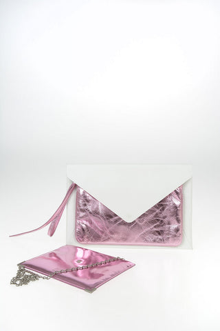 MM11 Set Pochette in Pelle con Catena
