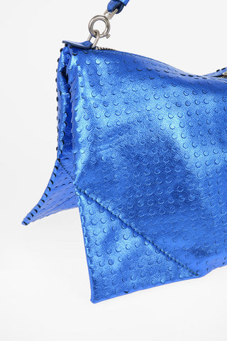 MM11 Metallic Leather Shoulder Bag