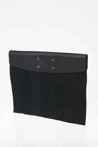 MM11 Fabric Pochette with Leather Insert