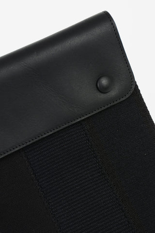 MM11 Fabric Pochette with Leather Insert