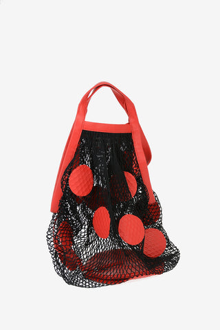 MM11 Leather Mesh Handbag