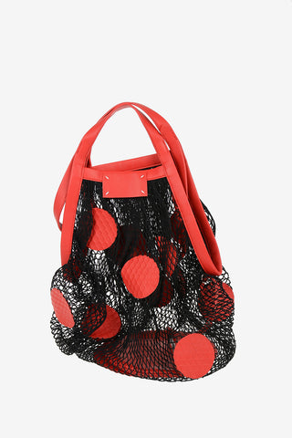 MM11 Leather Mesh Handbag