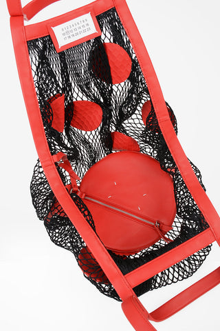 MM11 Leather Mesh Handbag