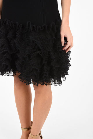 Ruffled Midi Bodycon