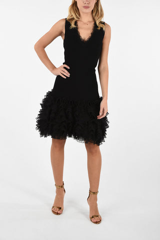 Ruffled Midi Bodycon