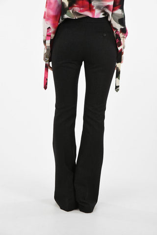 Pantalone Flare in Lana a vita Alta 