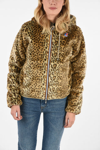 Faux Fur LILY LEOPARD PELUCHE hooded Jacket