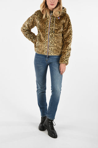 Faux Fur LILY LEOPARD PELUCHE hooded Jacket