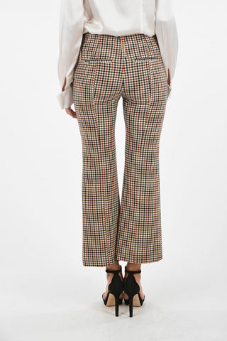 Graph Check cropped High-Rise Pants
