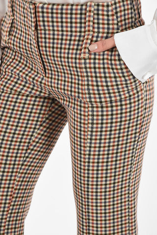 Graph Check cropped High-Rise Pants