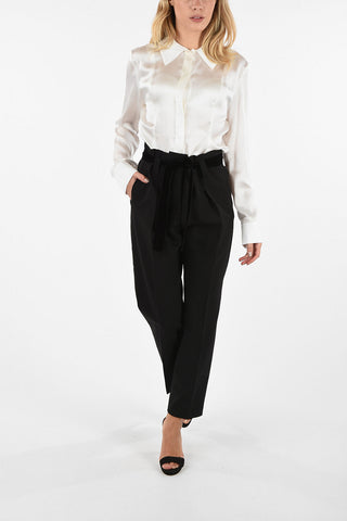 Single Pleat VIOLA  Pants With Belt