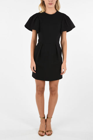 Puffed Sleeve Mini Dress