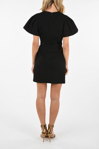 Puffed Sleeve Mini Dress