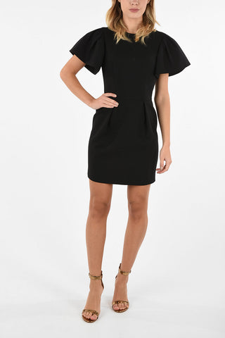 Puffed Sleeve Mini Dress