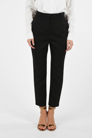 Single Pleat High Waist Straight Fit Pants