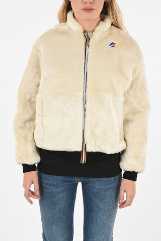 Bomber KATIE BEAVER PELUCHE in Ecopelliccia