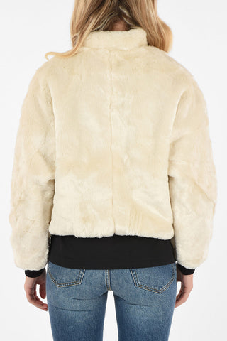 Bomber KATIE BEAVER PELUCHE in Ecopelliccia