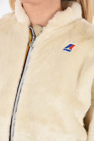 Bomber KATIE BEAVER PELUCHE in Ecopelliccia
