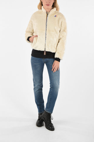 Bomber KATIE BEAVER PELUCHE in Ecopelliccia