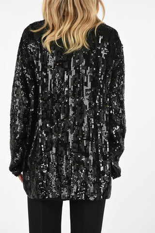 Sequined Jetted Pocket Jacket