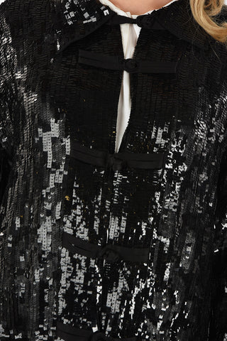 Sequined Jetted Pocket Jacket