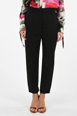 Single Pleat High Waist Straight Fit Pants