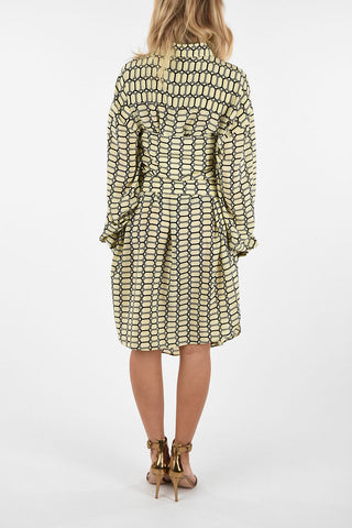 Silk Shirtdress with Belt 