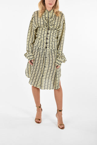 Silk Shirtdress with Belt 