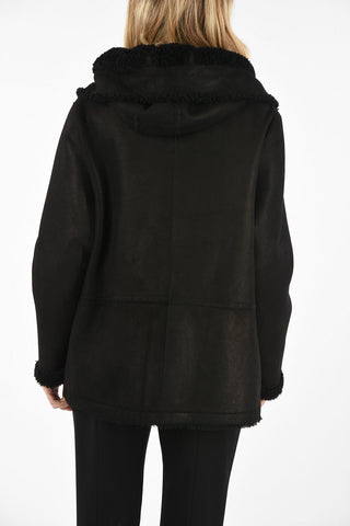 Shearling PLAZZA CURLY Reversibile Con Cappuccio
